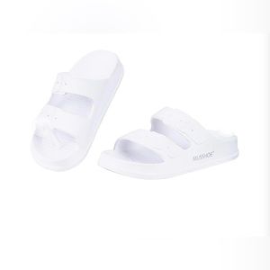 New MUSSHOE Women's Comfort Slides
Double Buckle Summer Sandals for Women